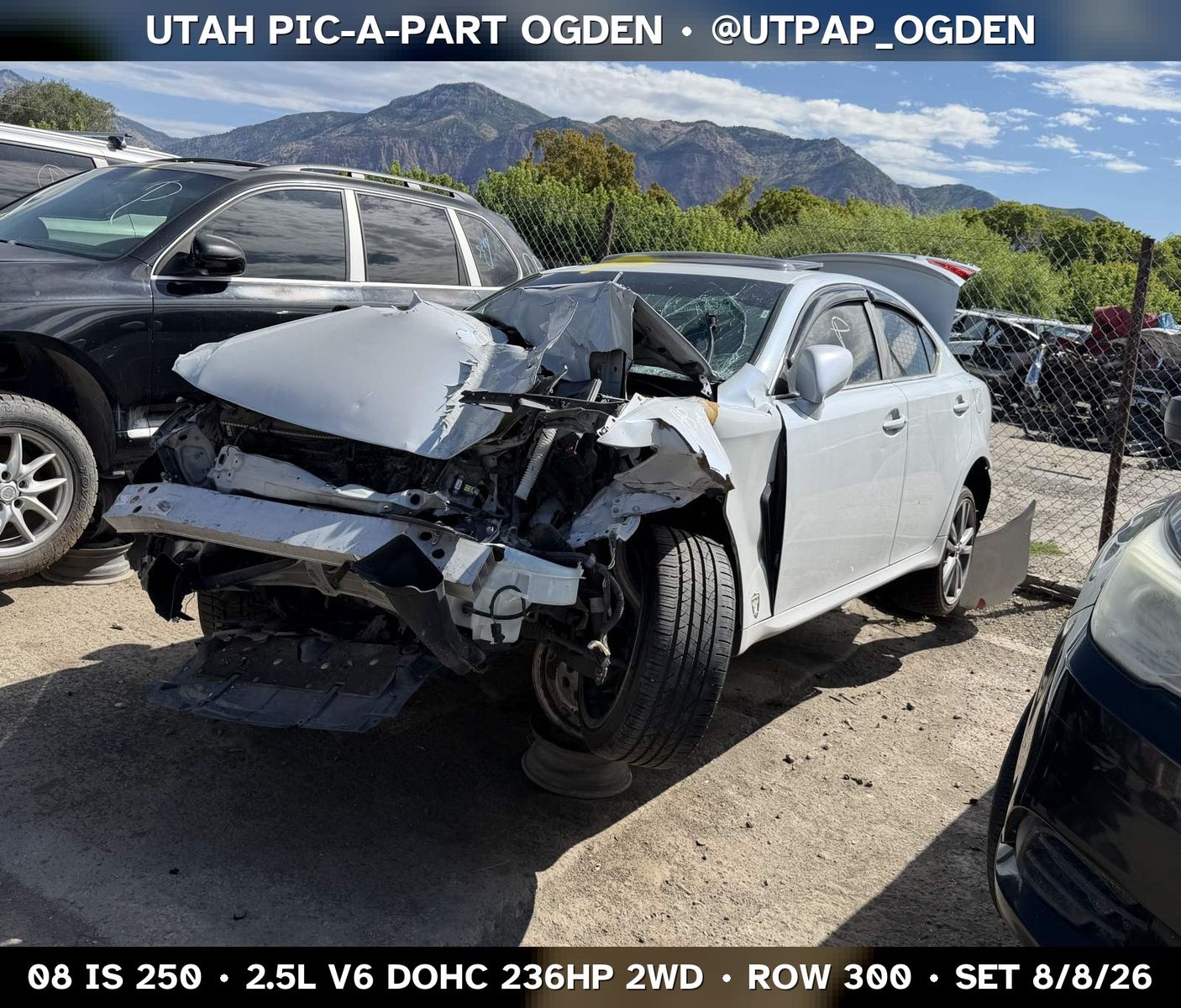 New Arrival - 2008 Lexus IS 250 Parts - UTPAP Ogden