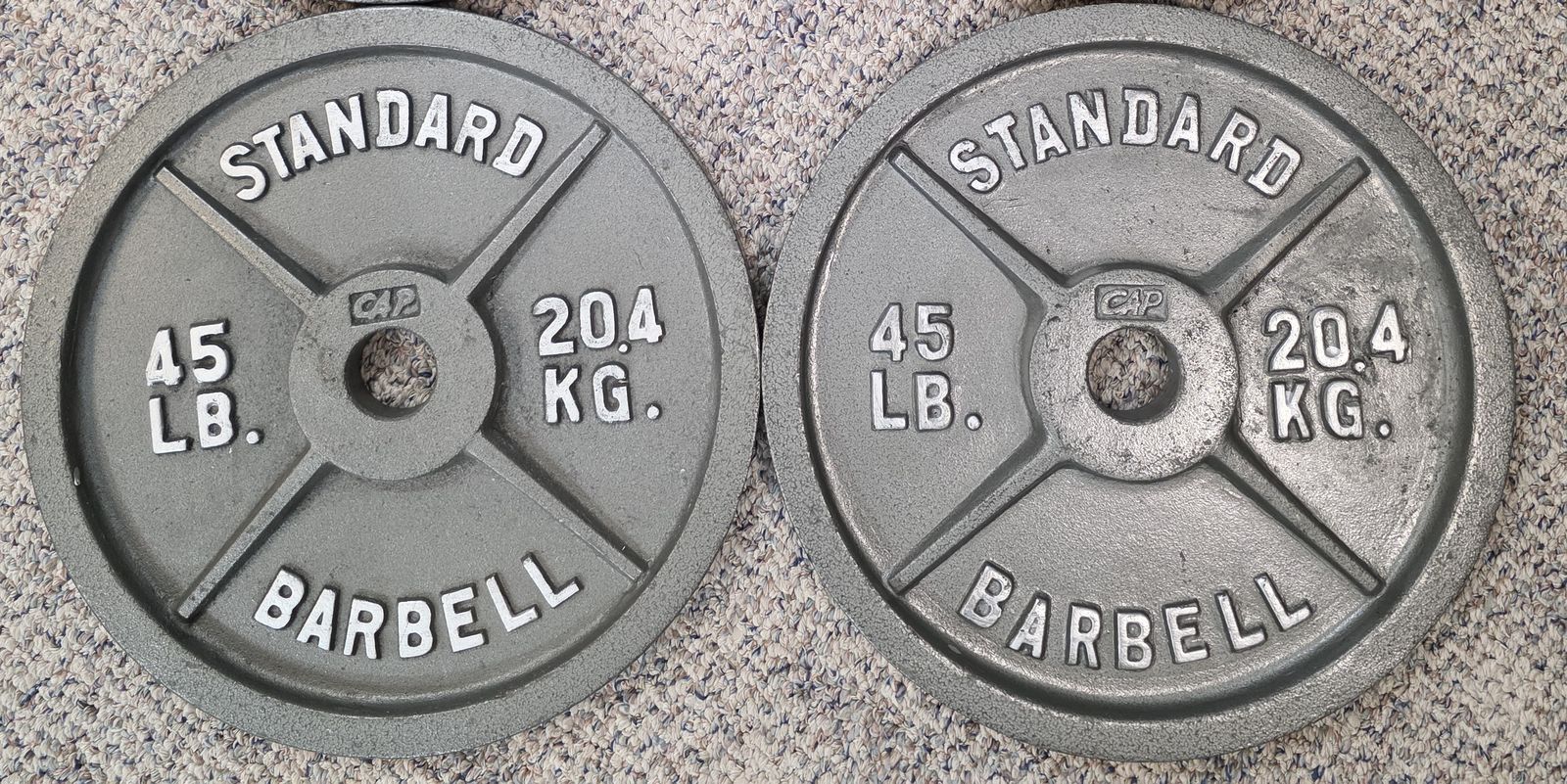 Standard Barbell 45 lb Plates