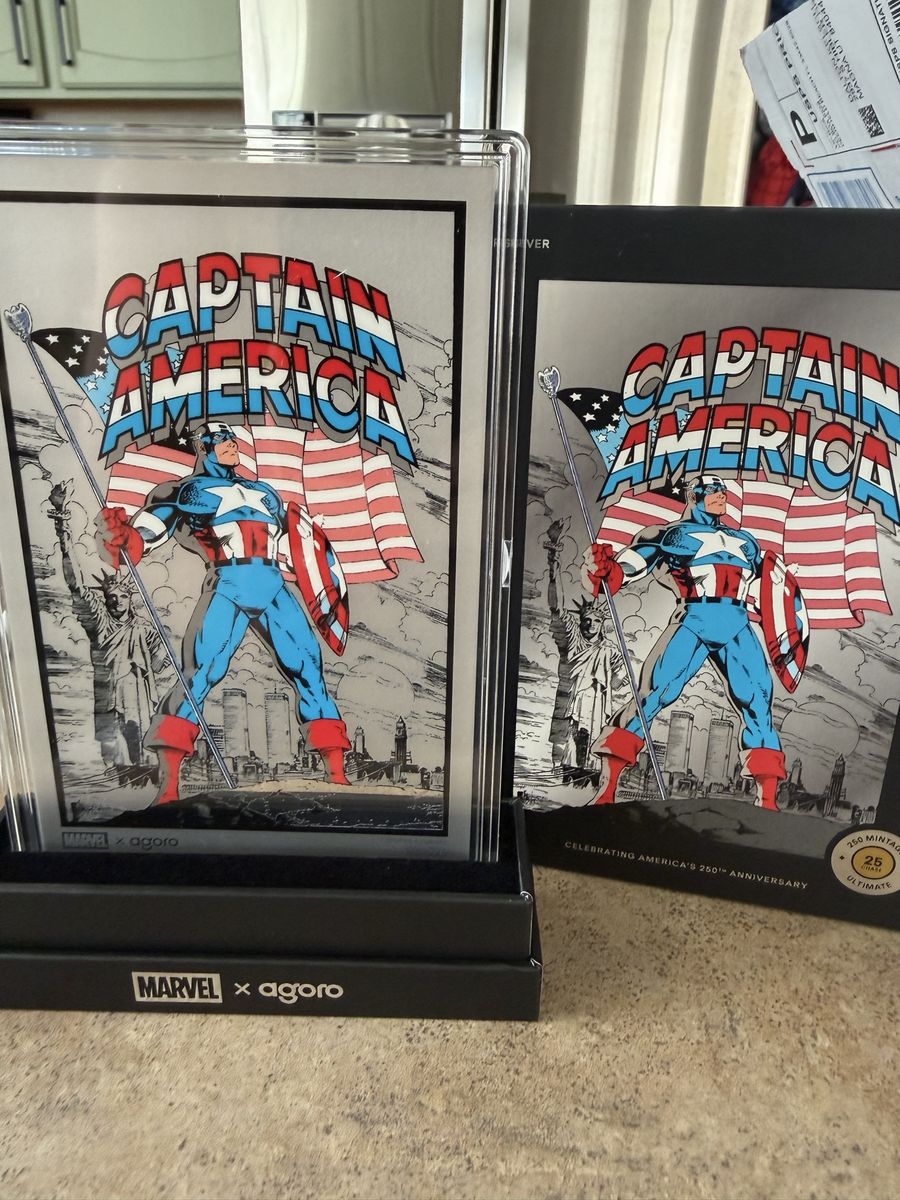 Marvel x Agoro Captain America 25th Anniversary Certified Authentic Collectible #178/225