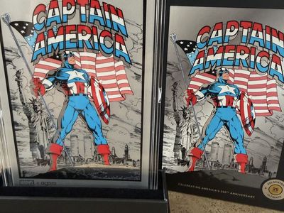 Marvel x Agoro Captain America 25th Anniversary Certified Authentic Collectible #178/225
