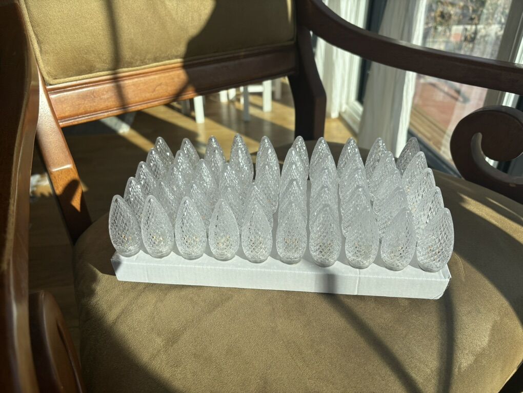 C9 LED Replacement Bulbs Faceted