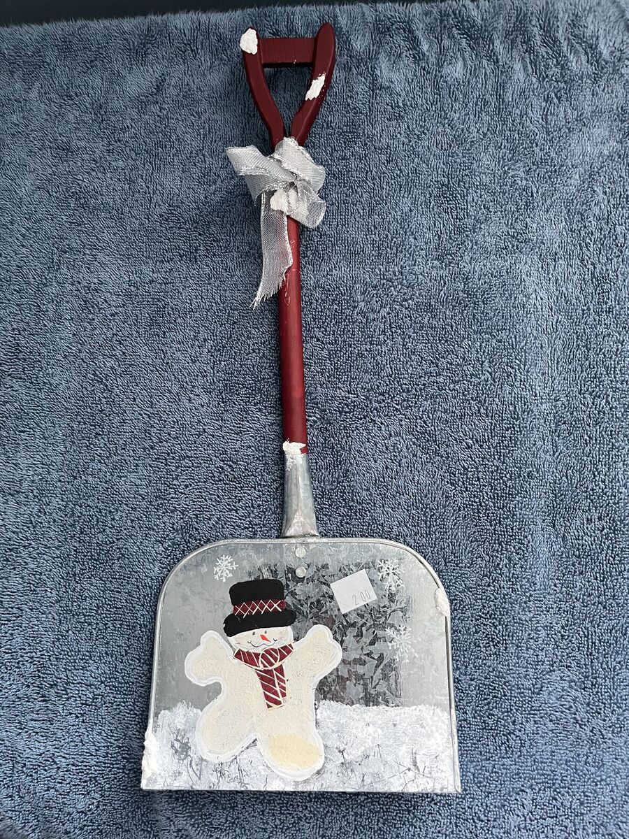 Snowman Christmas Decoration on a Shovel - BRAND NEW