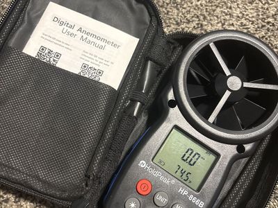 HoldPeak HP-866B Pro Digital Anemometer Wind Speed Meter with Temperature Readout