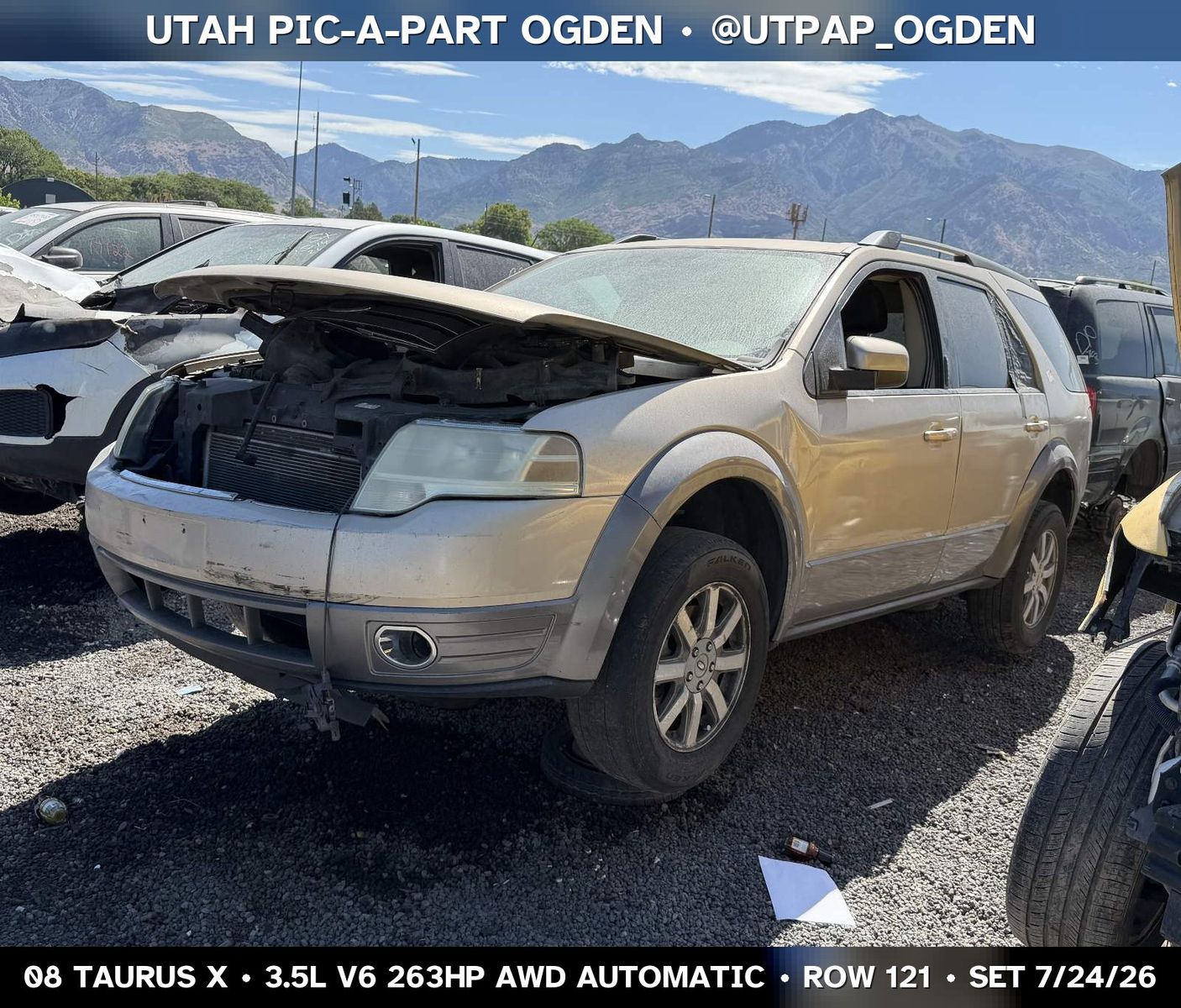 New Arrival - 2008 Ford Taurus X Parts - UTPAP Ogden
