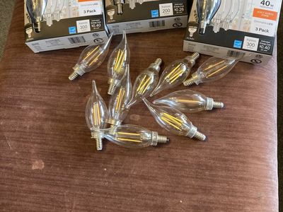 45 Candelabra B10 bulbs.