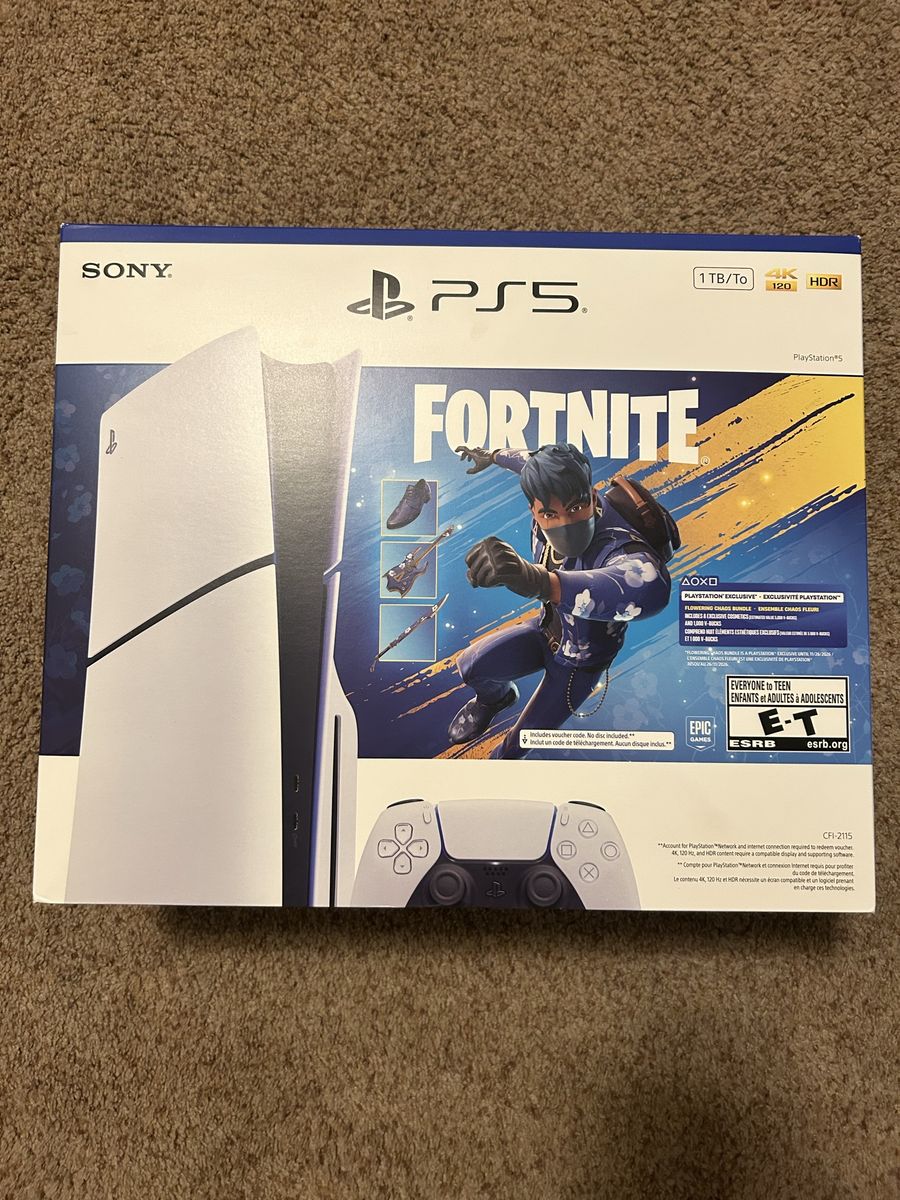 Sony PlayStation 5 Slim Digital Edition 1TB Console - Fortnite Flowering Chaos Bundle