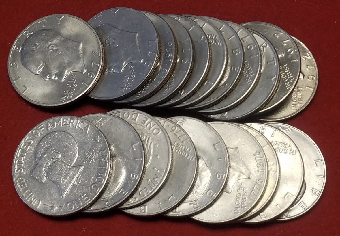 70 Eisenhower Ike Dollars MIXED DATES