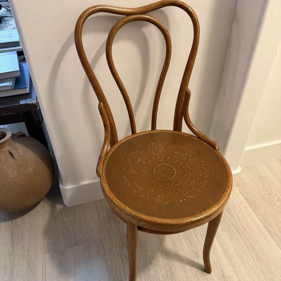 Authentic antique Thonet bentwood cafe chair