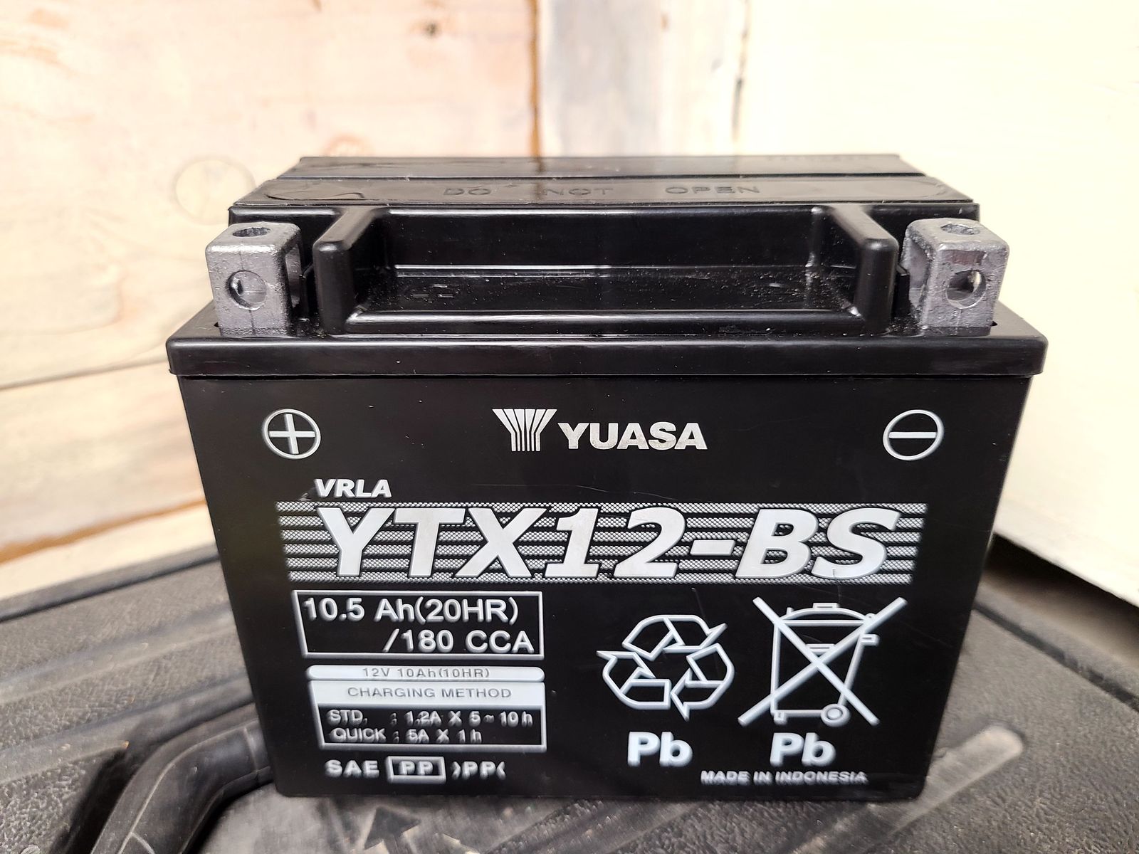 Yuasa YTX12-BS Motorcycle/Powersport Battery, Brand New
