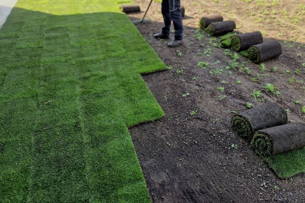 Fresh Sod delivery, ground prep and installation