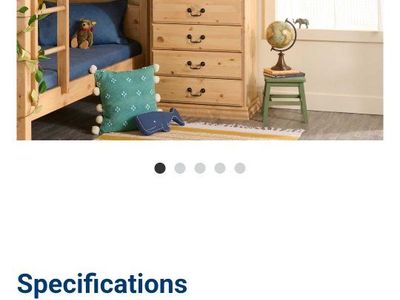 chest of drawers made of solid pine