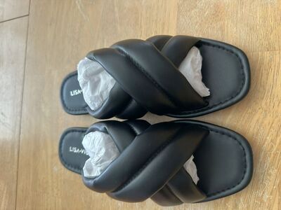 Lisa Vicky Nordstrom Black Slides - 8