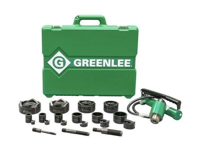 SAVE $300! BRAND NEW Greenlee 7310SB 11-Ton Hydraulic Knockout Kit 1/2"-4"