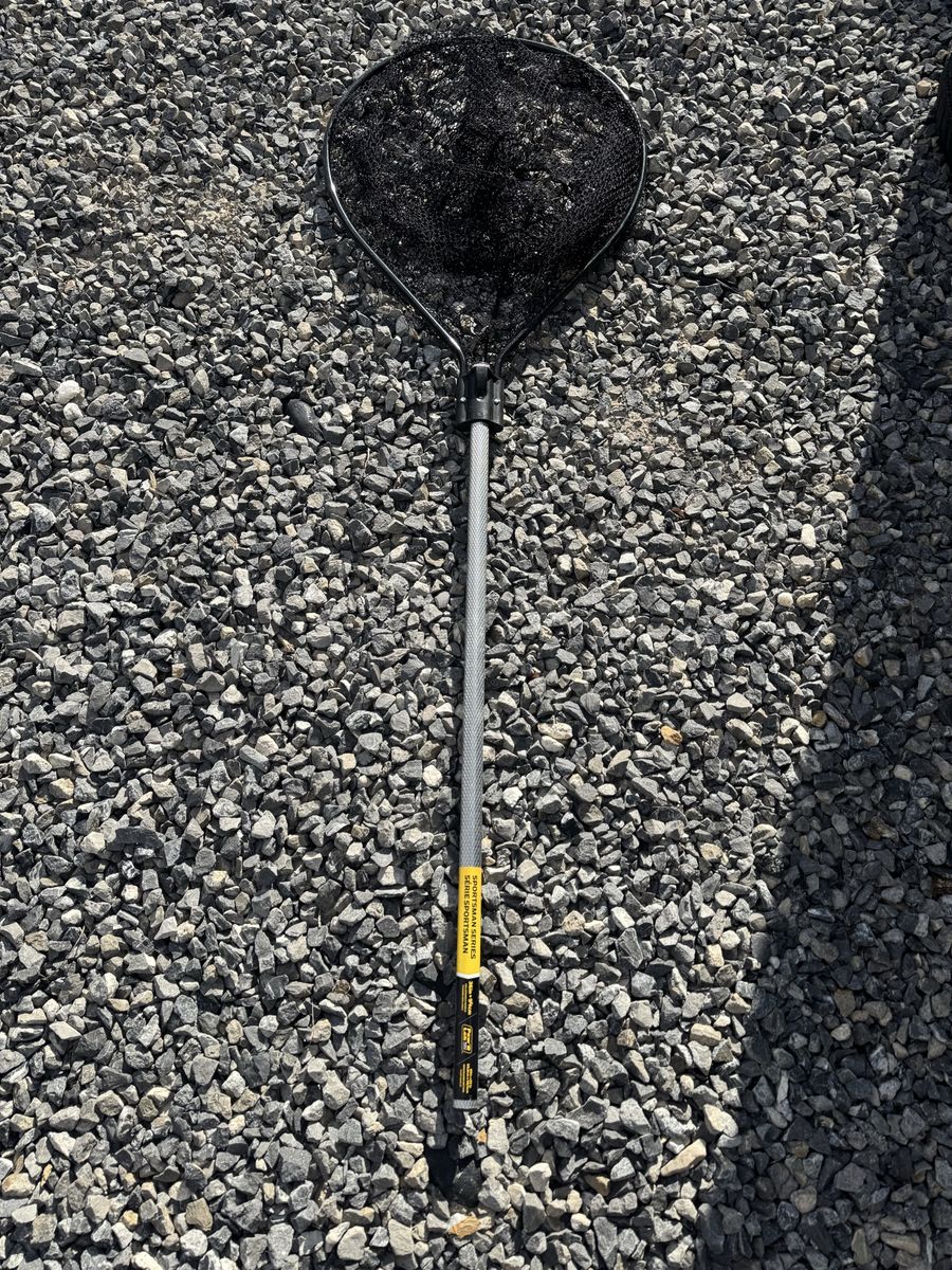 Sportsman Series Fishing Net Extendable Handle Rubber Mesh New
