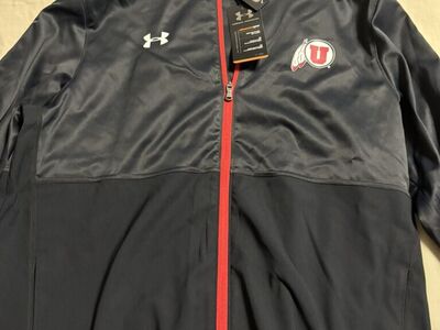 New Utah Utes Under Armour Team Issued Jacket ML