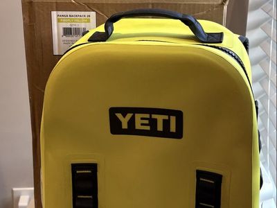 YETI Panga Waterproof Backpack 28L Limited Edition Firefly Yellow Sold Out New with Tags and Box