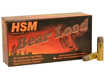 HSM Bear 44 Remington Magnum 305 Grain Flat Nose Box of 50