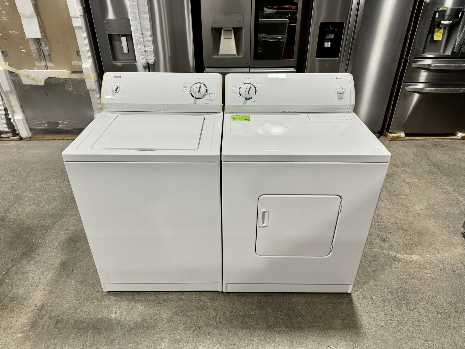 KENMORE WASHER AND DRYER SET