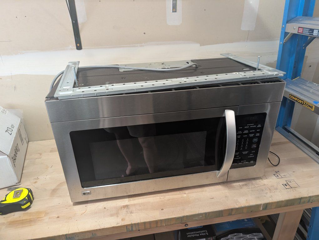 LG Stainless Steel Over-the-Range Microwave (1000W) – Works Great, Mounting Bracket Included!