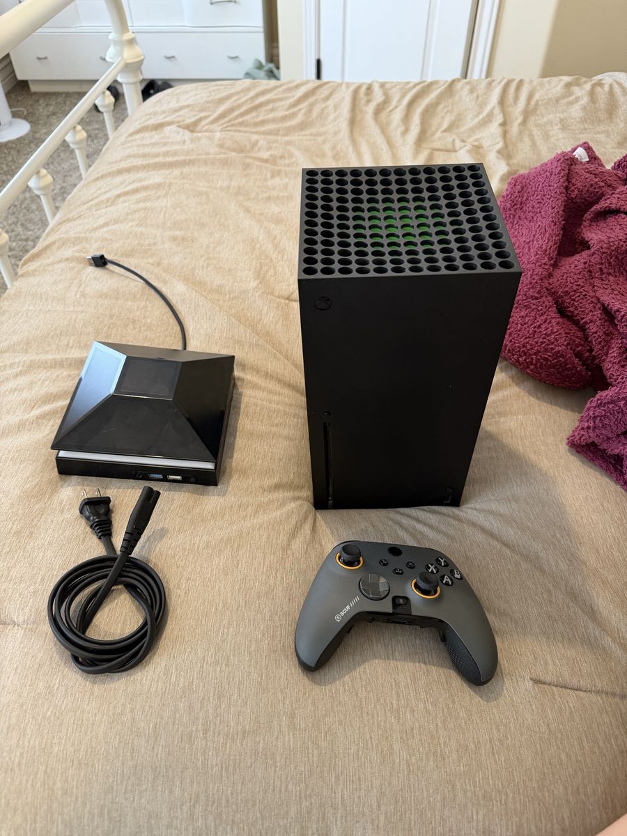 Xbox Series X Console with Scuf Controller and Accessory Dock