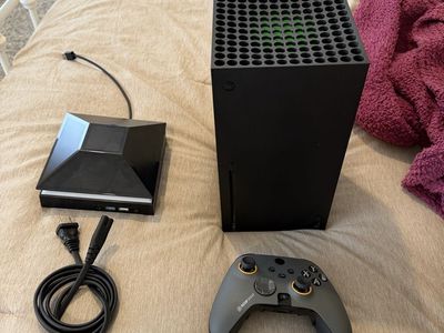 Xbox Series X Console with Scuf Controller and Accessory Dock