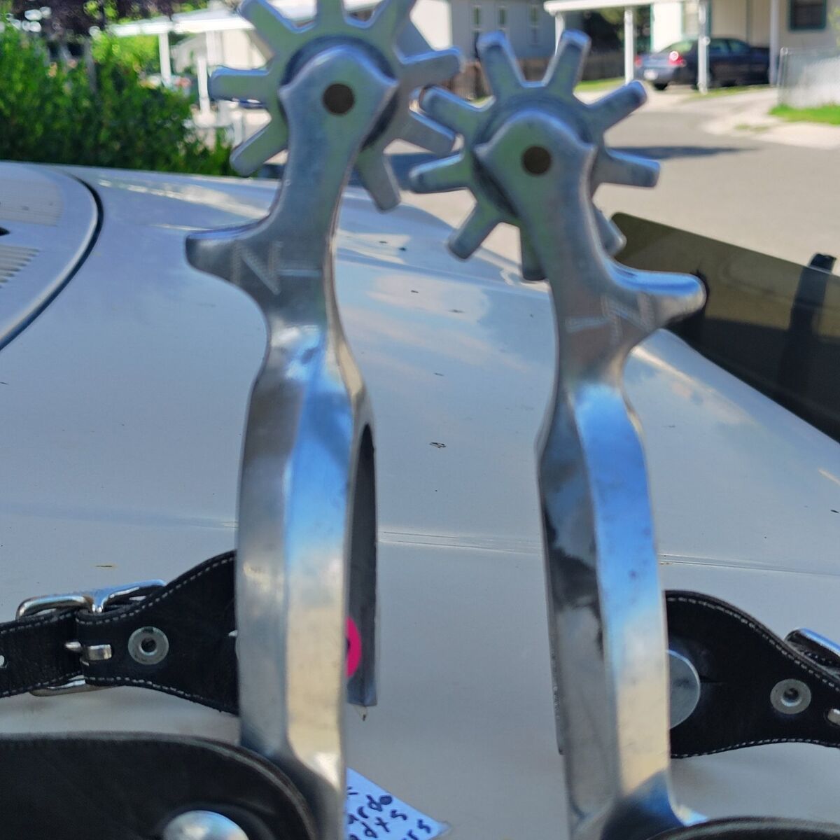 old Ricardo marked aluminum cowgirl Spurs