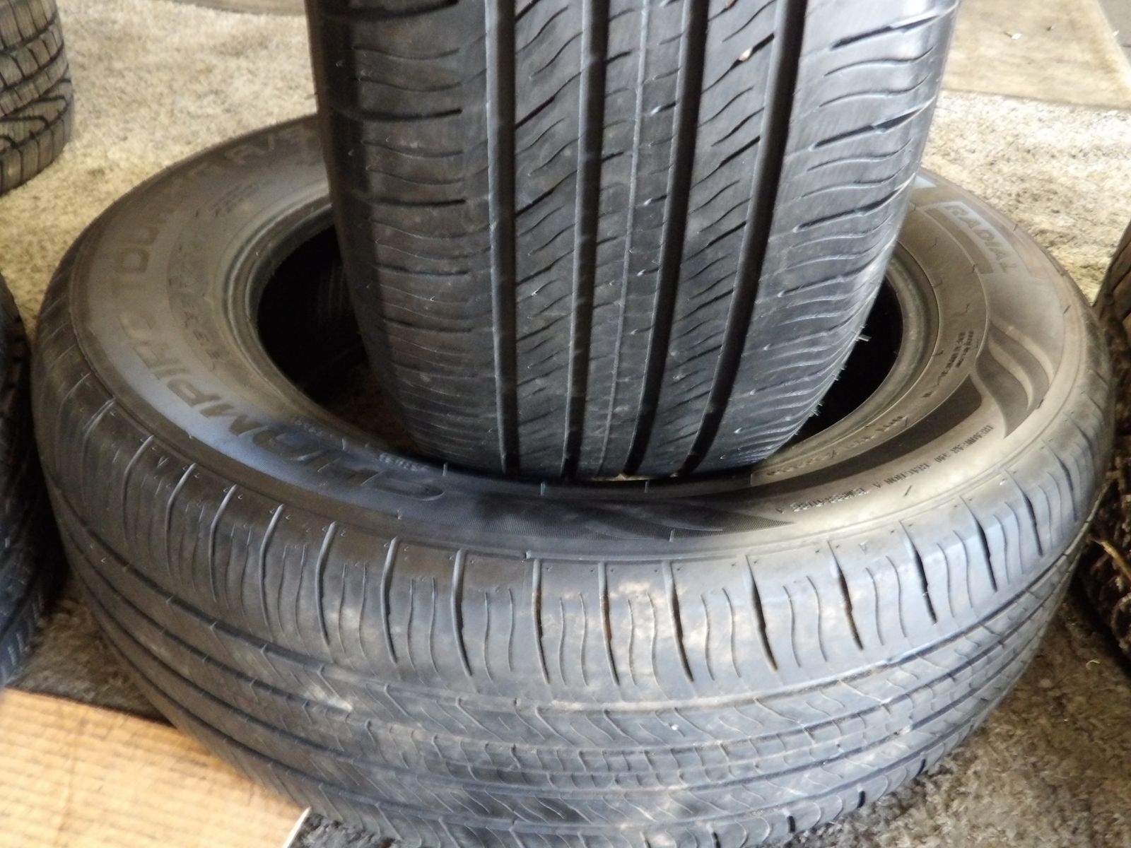 215/65R17 CHAMPIRO GT RADIAL PAIR OF TWO USED TIRES
