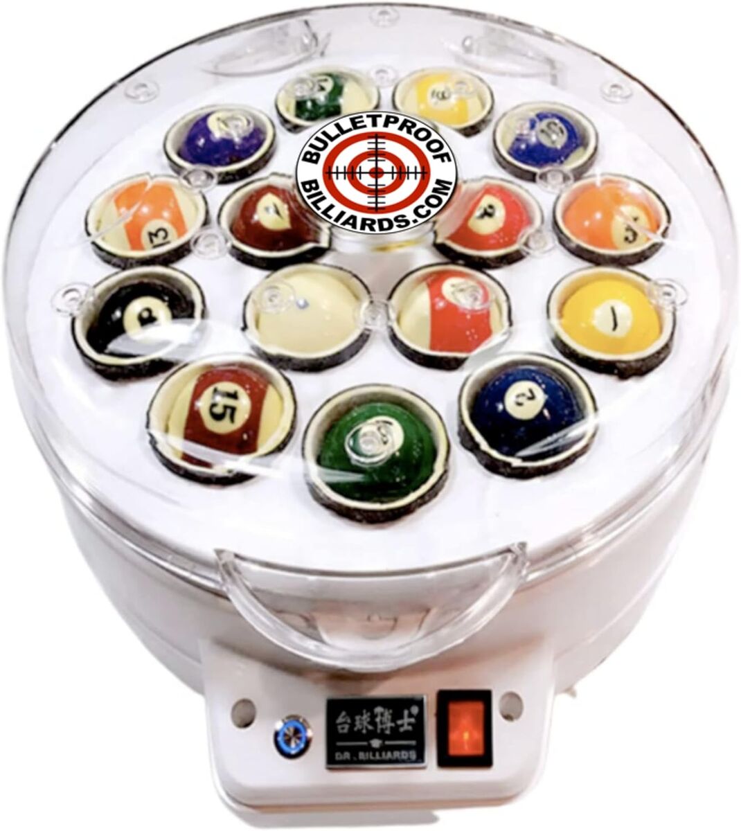 Billiard Ballistic Ball Polishing Machine - Professional Pool Ball Cleaner for Home & Professional Use