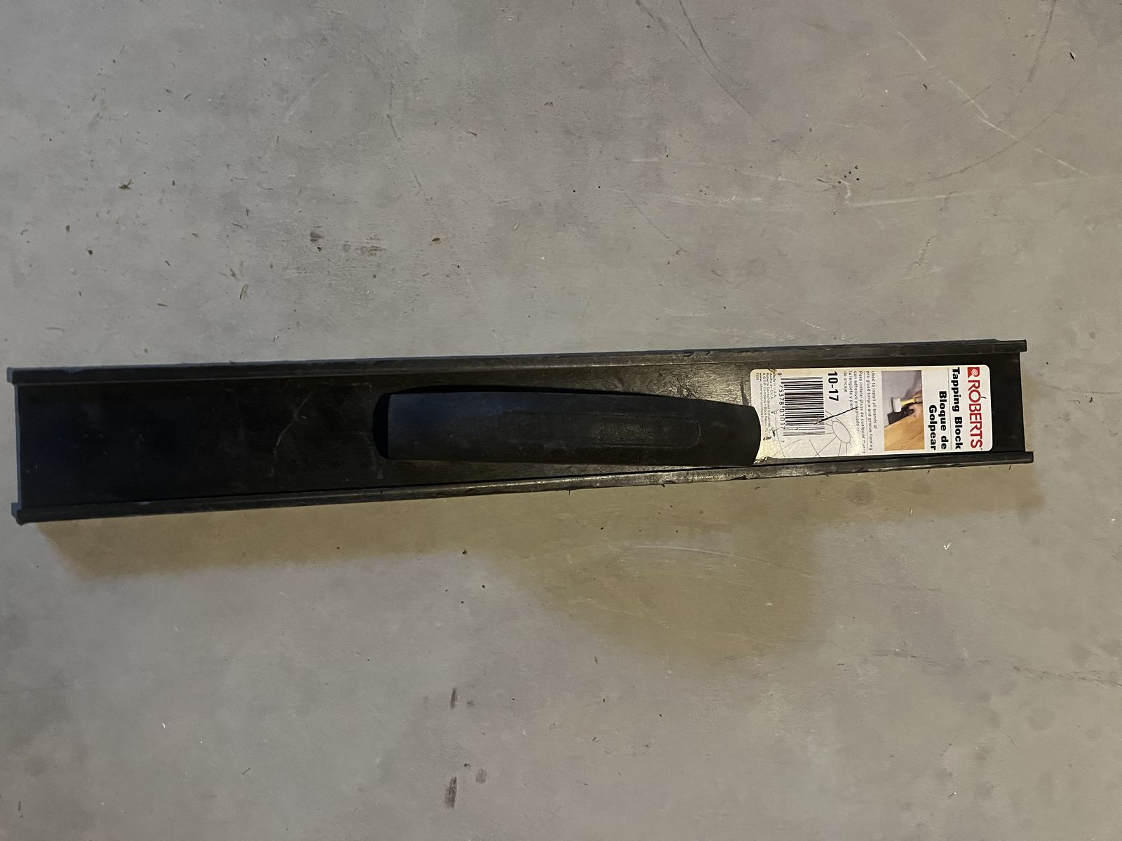 Tapping block wood flooring