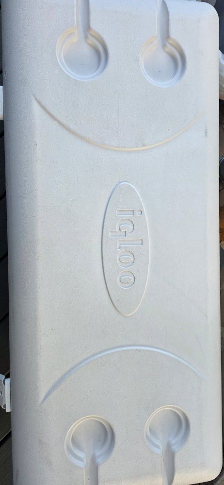 white igloo cooler extra large