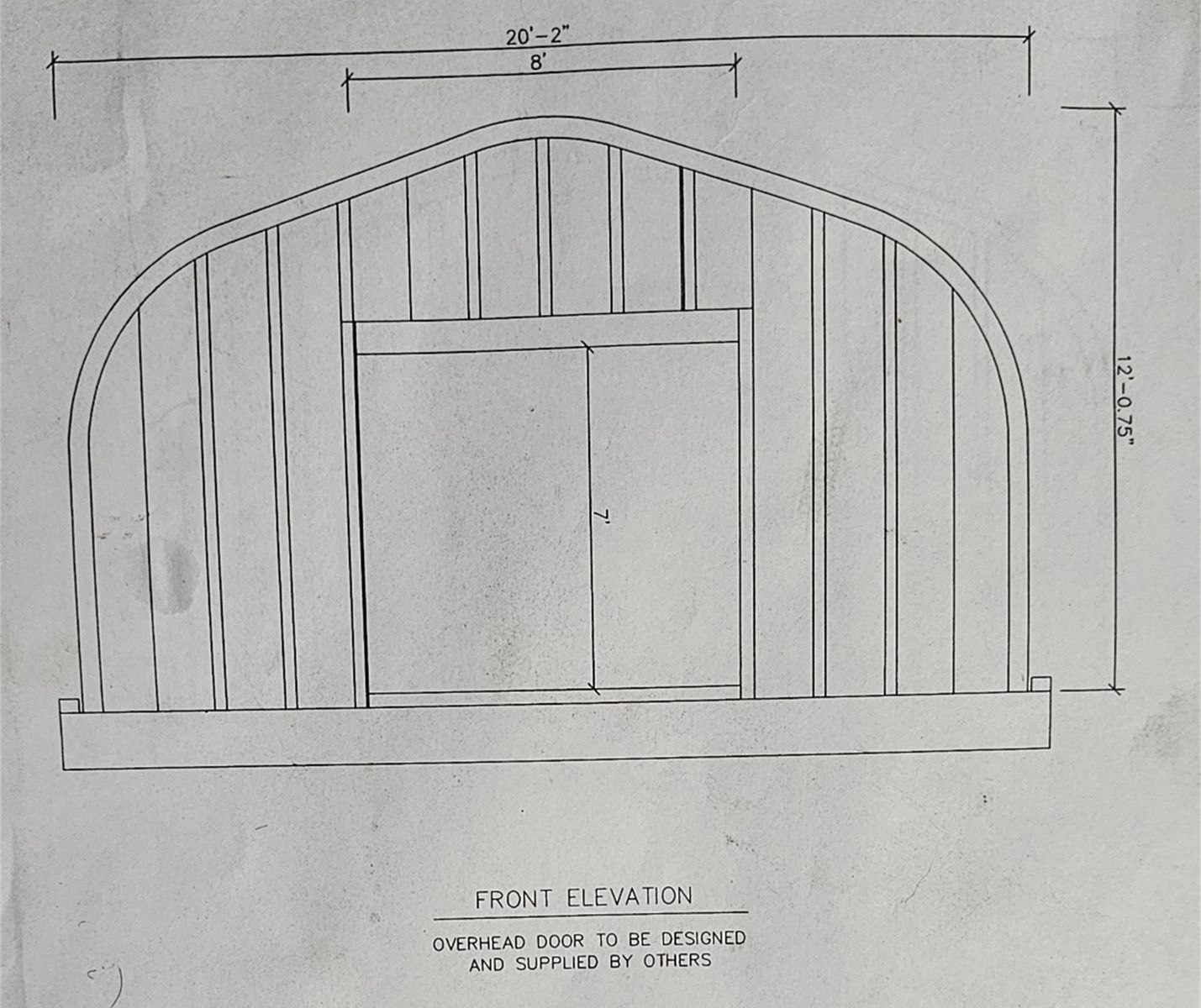 20ft 2" W x 20ft 5" L x 12ft H