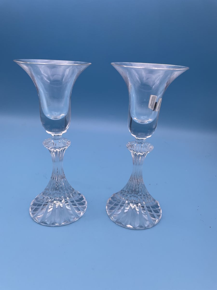 2 Very Nice Mikasa Chrystal Glass Candle Holders - Germany