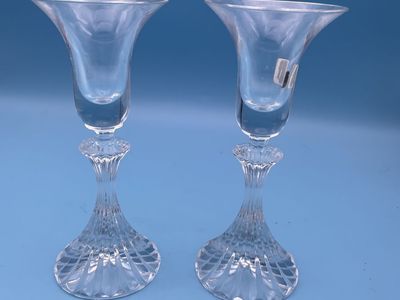 2 Very Nice Mikasa Chrystal Glass Candle Holders - Germany