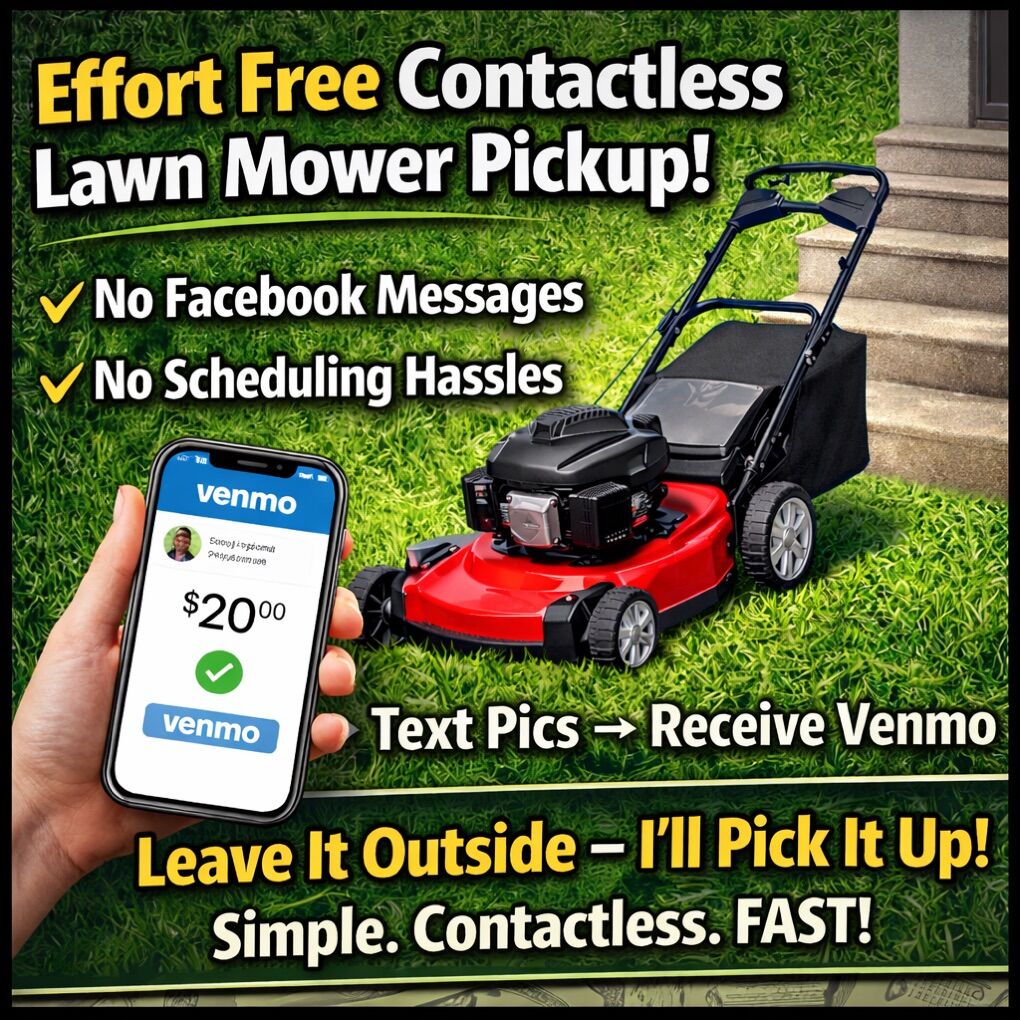 Broken Lawn Mower? I’ll Pick It Up!