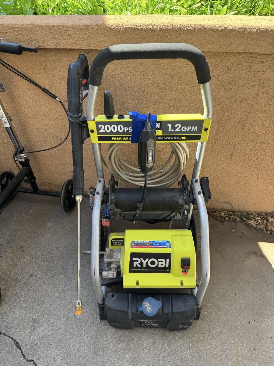 RYOBI 2,000 PSI 1.2 GPM Electric Pressure Washer