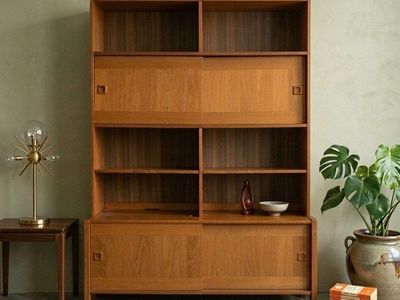 Vintage Mid-Century Modern Teak Bookshelf
