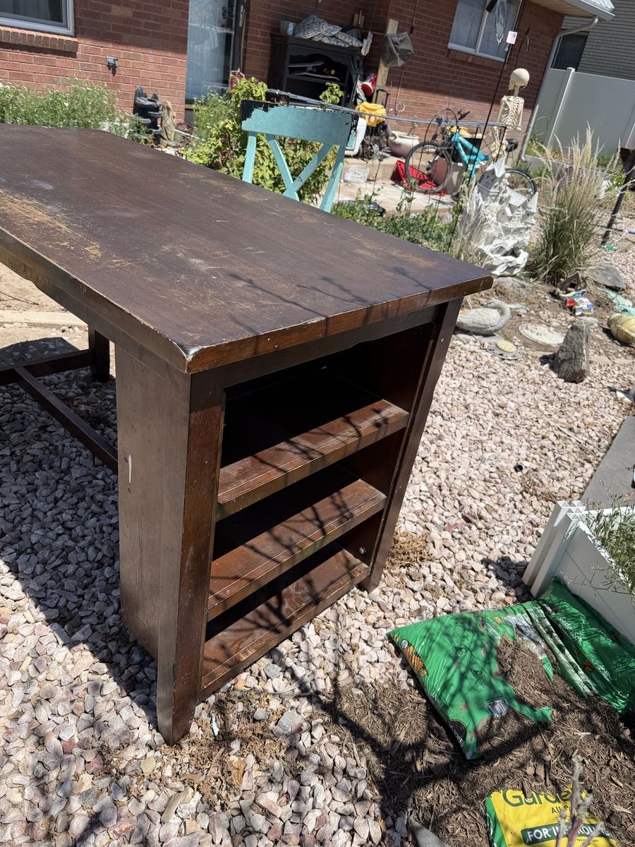 Counter height table and 2 chairs