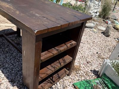 Counter height table and 2 chairs