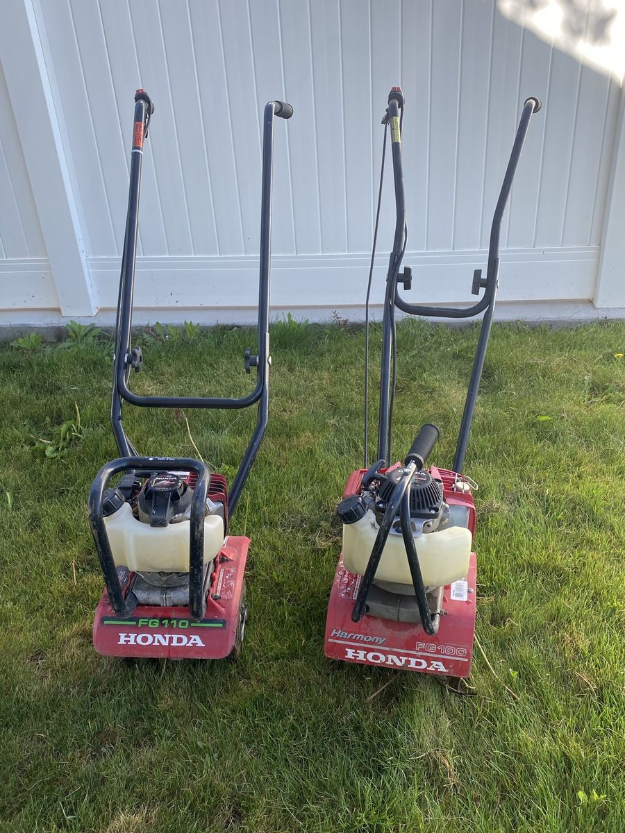 2 small Honda Roter tillers