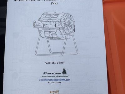 42 gallon dual composting tumbler