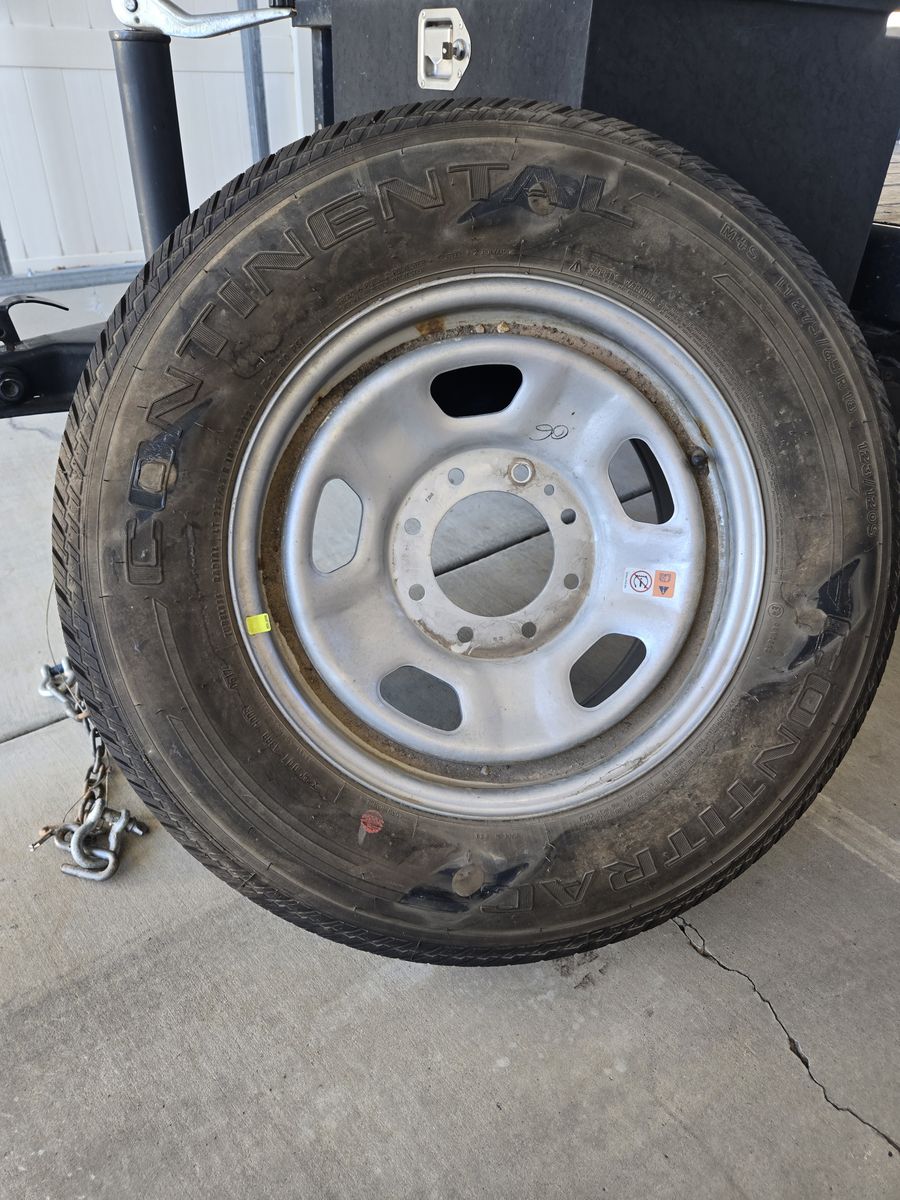 New LT 275/65R18 on steel wheel