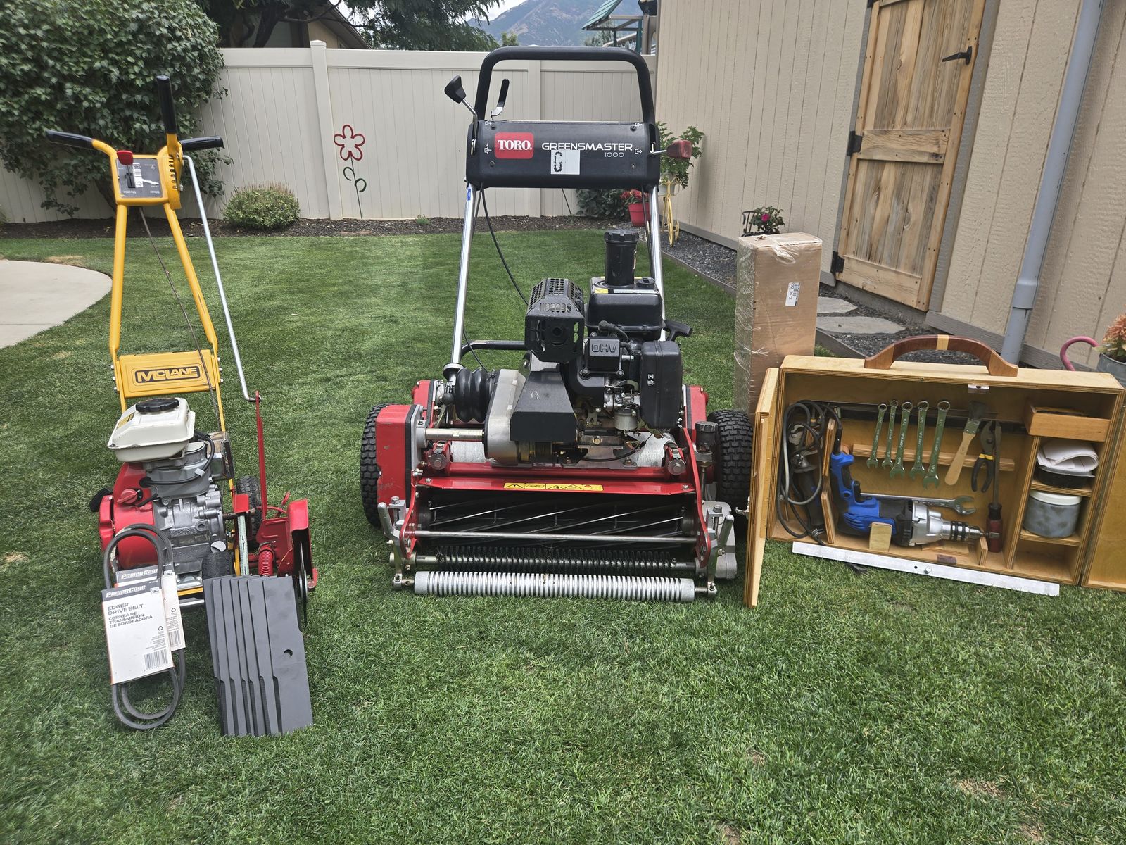 Toro Greens Mower, and Edger