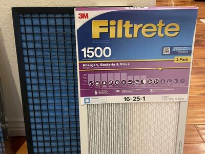 16x25x1 Furnace Filters (2)