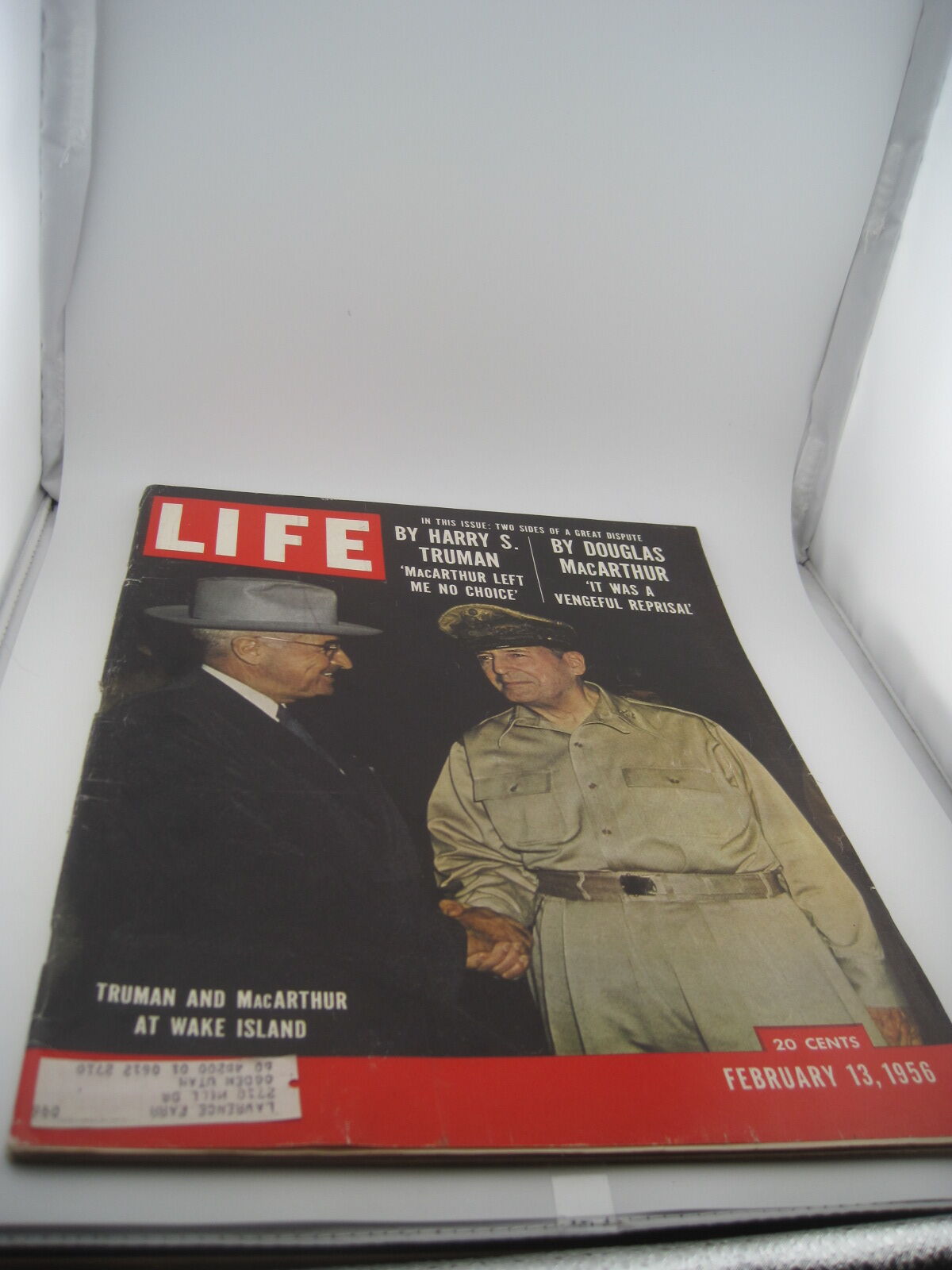Vintage Life Magazine February 13 1956 Truman and MacArthur at Wake Island Issue