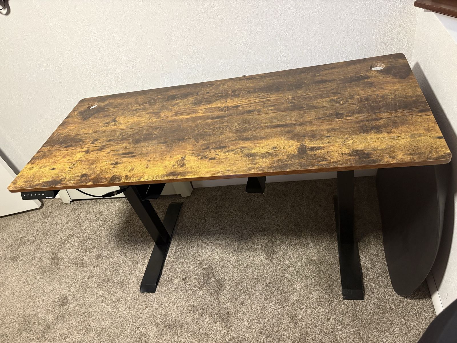 55"x24" Adjustable Height Electric Standing Desk w/ Storage Drawer - Sit-Stand Home Office Desk
