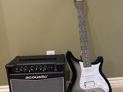 Rogue Rocketeer Electric Guitar and G20 Amplifier