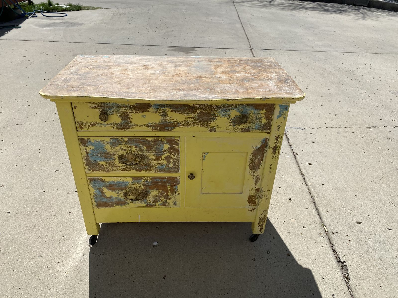 Antique Wash Basin 1920's Era  Hardwood