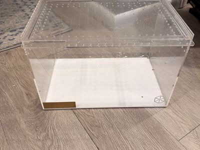 Clear Acrylic Ventilated Reptile/Invertebrate Enclosure Terrarium