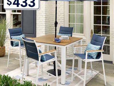 NEW! Style Selections Waterline Set of 4 High Dining Chairs