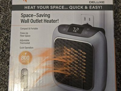 NEW Handy Heater Wall Outlet Heater 800 Watts